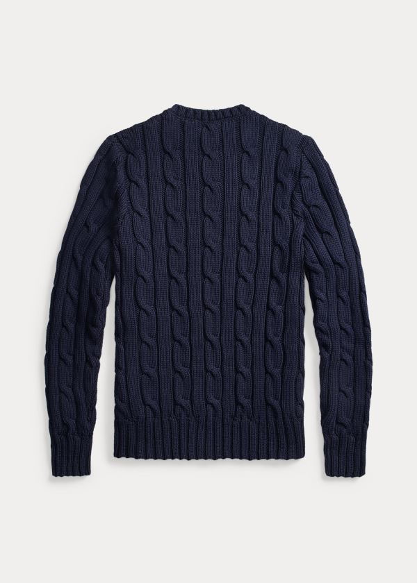 Men's Ralph Lauren Cable Cotton-Blend Sweater | 817953HWM